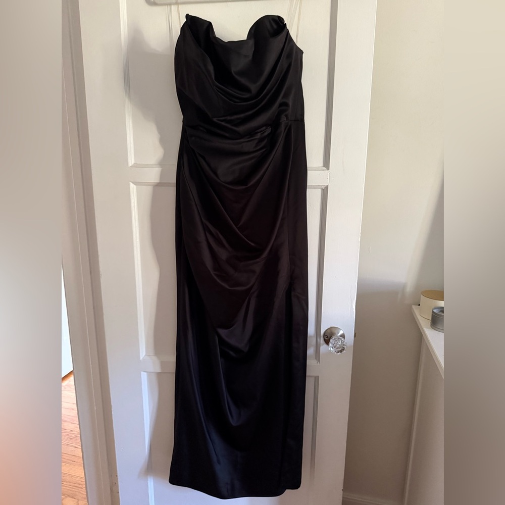 House of CB Strapless Black Dress